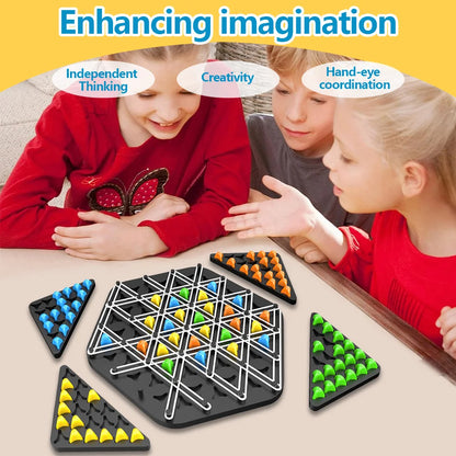 Interactive Chain Triangle Chess Game Set for Family Enjoyment