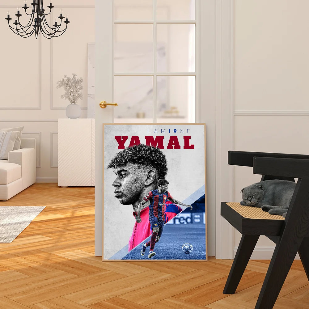 Lamine Yamal: Next-Gen Football Star Poster