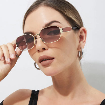 Retro Metal UV400 Sunglasses for Women