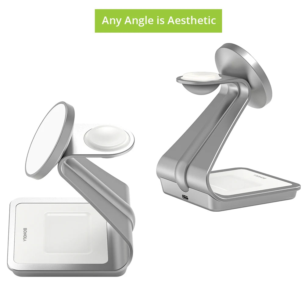 3-in-1 Wireless Charger for iPhone, Apple Watch and AirPods Pro