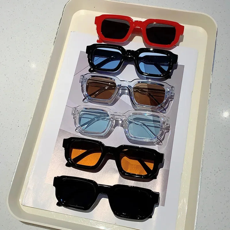 Men's Retro Rectangle Sunglasses