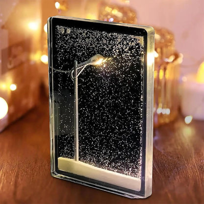 Snow Scene Night Light Desk Lamp