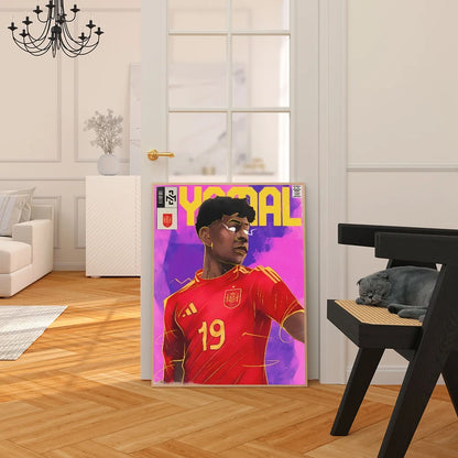 Lamine Yamal: Next-Gen Football Star Poster