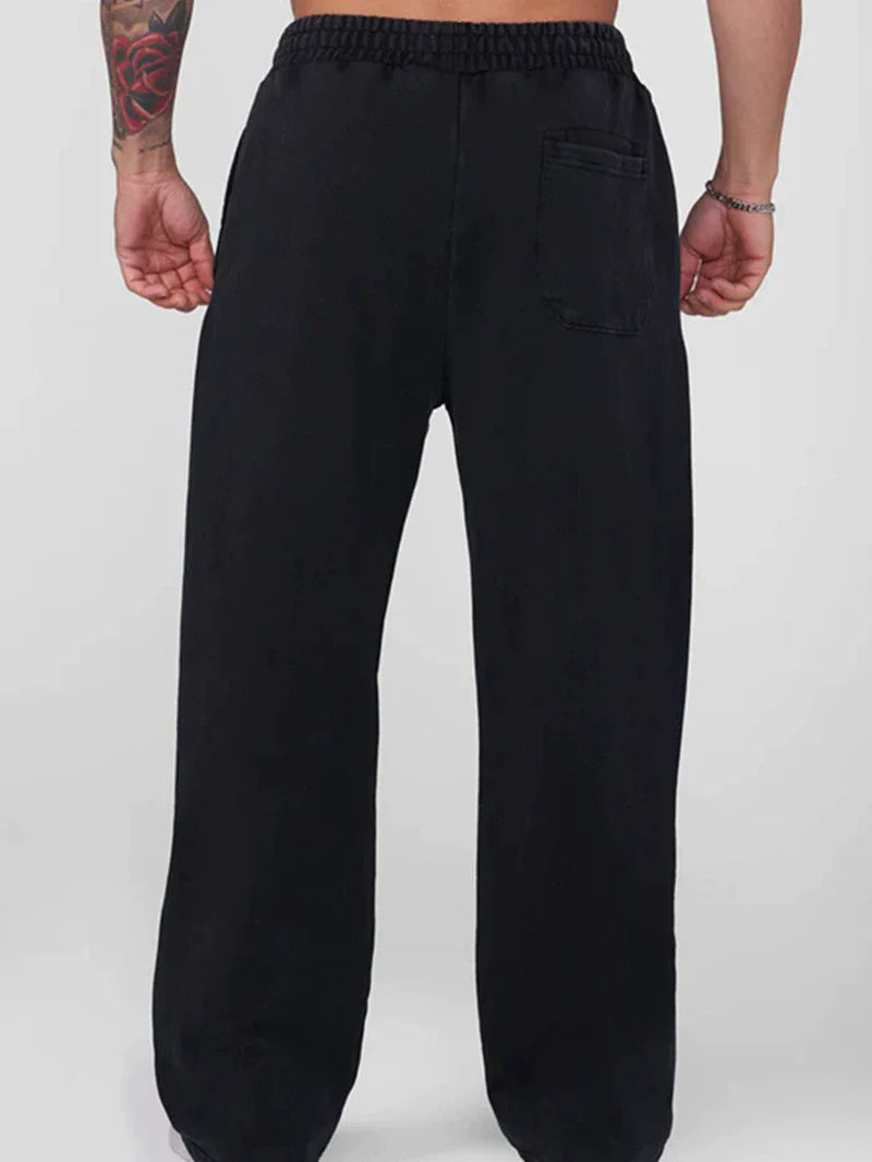 Young LA Trendy anime prints wide-leg joggers