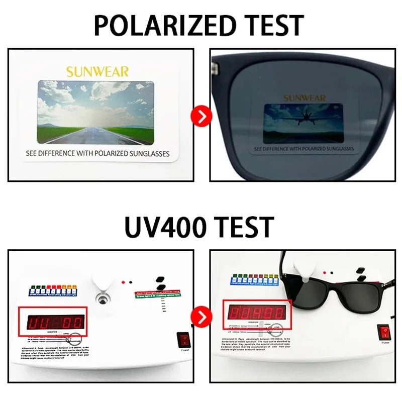 Polarized Night Vision Sunglasses for Men - Ideal for Day and Night Driving.