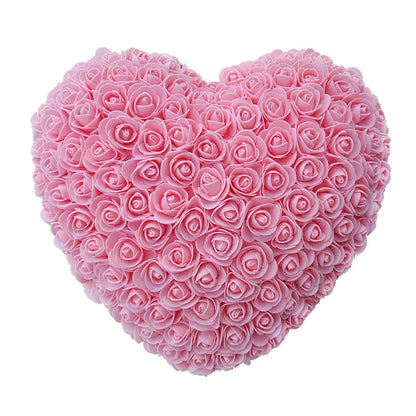 18cm Red PE Rose Heart Gift for Girlfriends - Ideal for Valentine's Day, Weddings, and Birthdays.