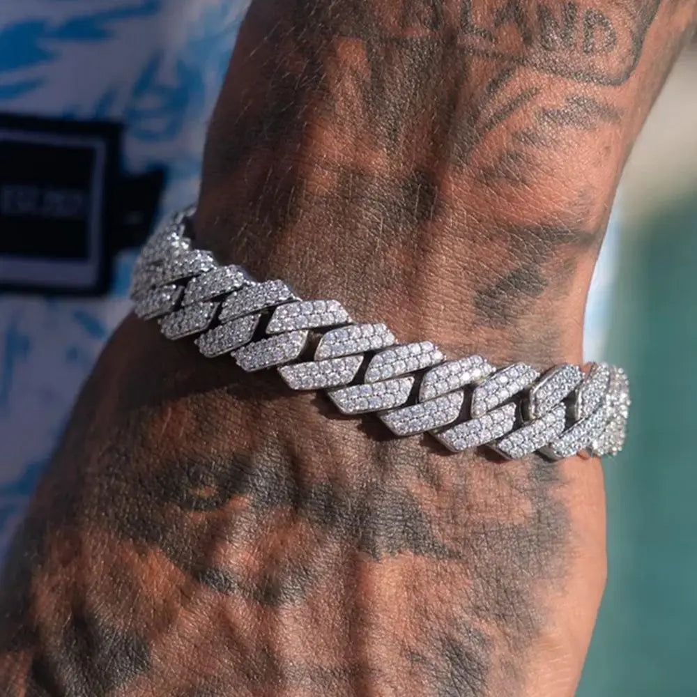 Iced 14MM Cuban Link Hip Hop Bracelet