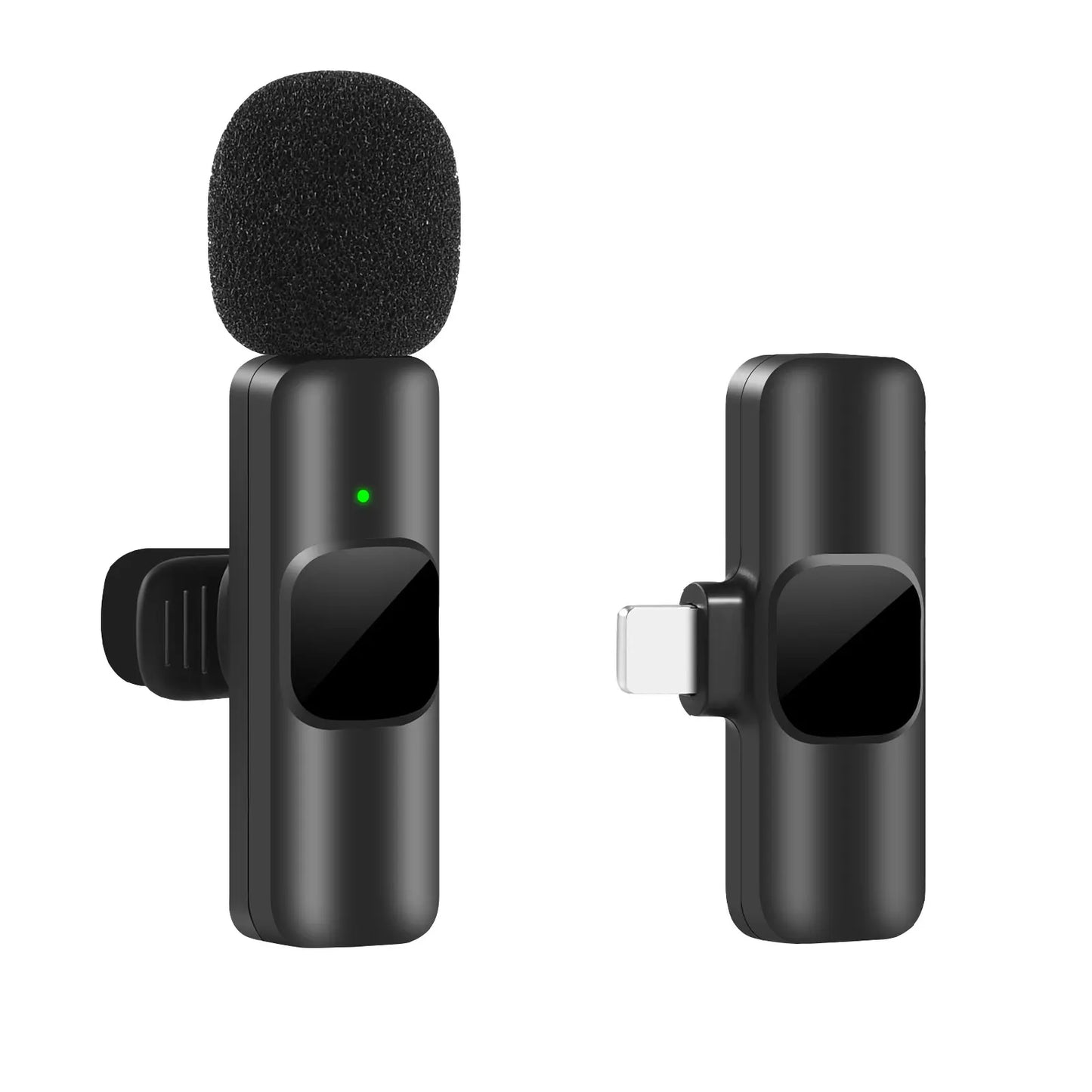 Wireless Lavalier Microphone for Portable Audio and Video Recording, Compatible with iPhone and Android; Ideal for Live Broadcasts and Gaming.