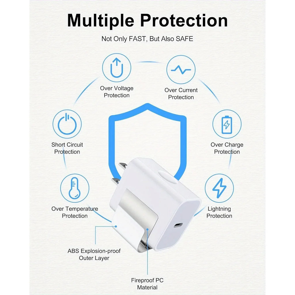 20W USB-C Charger: Fast PD 3.0 Power Adapter