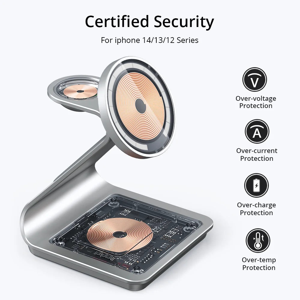 3-in-1 Wireless Charger for iPhone, Apple Watch and AirPods Pro