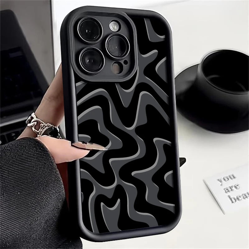 Luxury Striped Pattern Phone Case Mobile Phone Case For iPhone