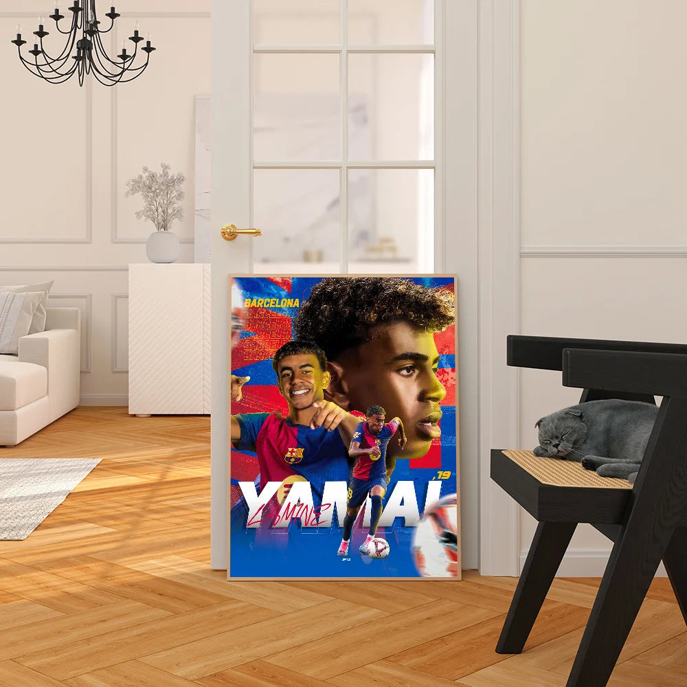 Lamine Yamal: Next-Gen Football Star Poster