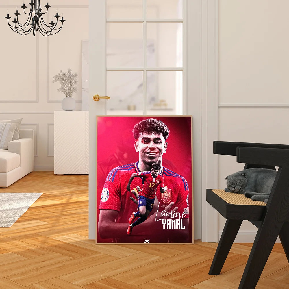 Lamine Yamal: Next-Gen Football Star Poster