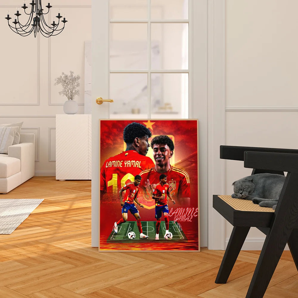 Lamine Yamal: Next-Gen Football Star Poster