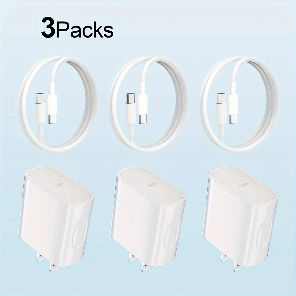 3x 20W USB-C Fast Charger
