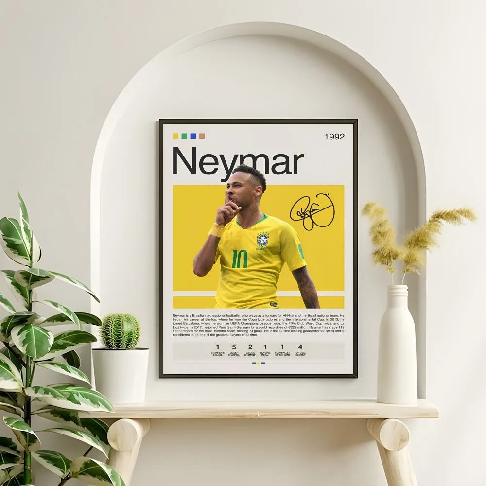 Soccer Icons of Brazil Wall Art