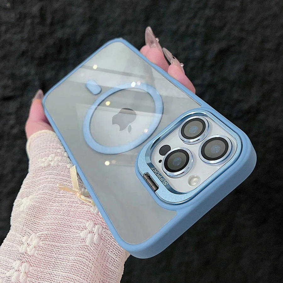 Luxury Magnetic Shockproof Phone Case For iPhone 15