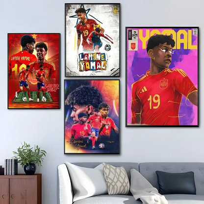 Lamine Yamal: Next-Gen Football Star Poster