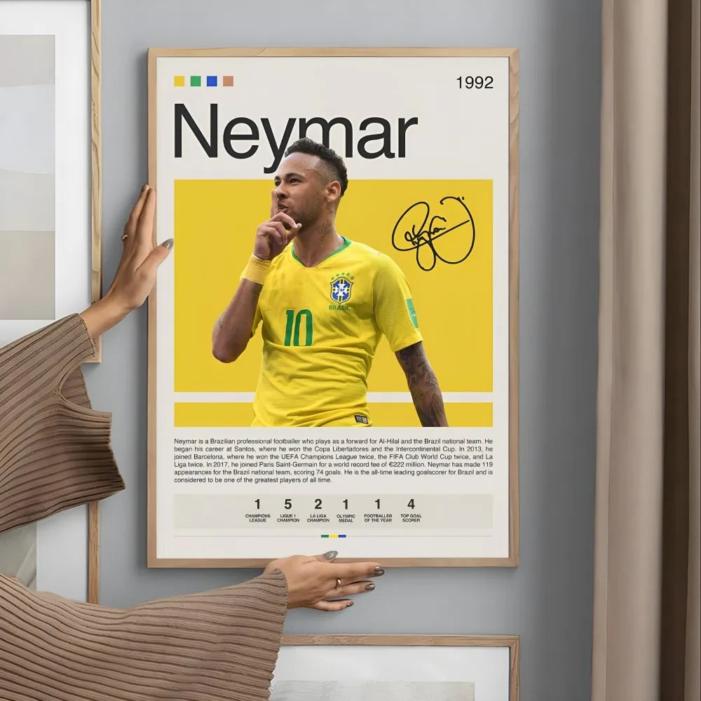Soccer Icons of Brazil Wall Art