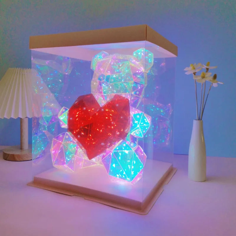 Glowing Teddy Bear Dolls Girl Valentine's Day Gift