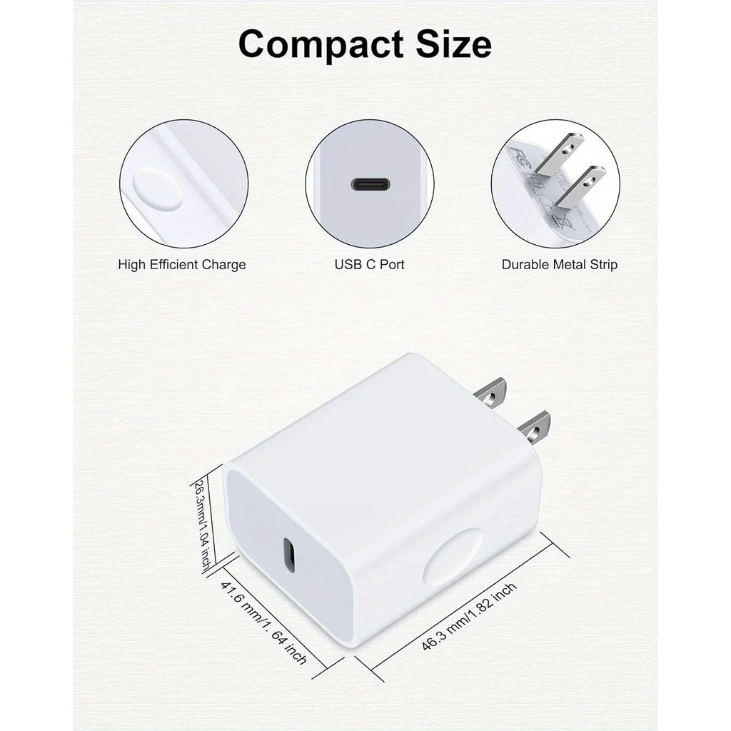 20W USB-C Charger: Fast PD 3.0 Power Adapter