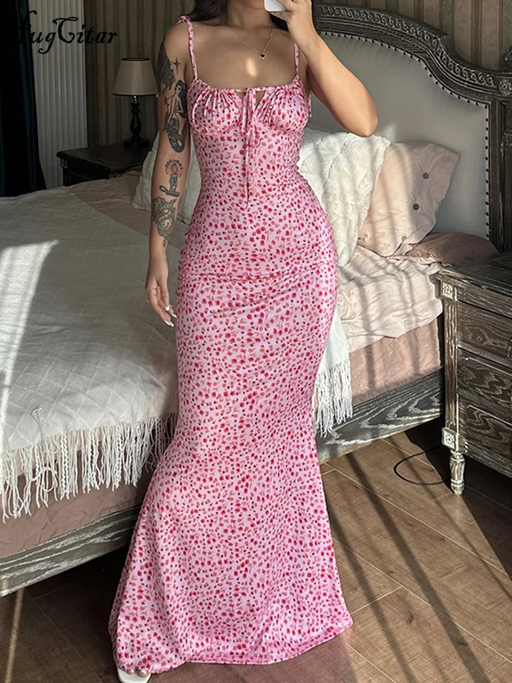 Hugcitar Women's Floral Dress