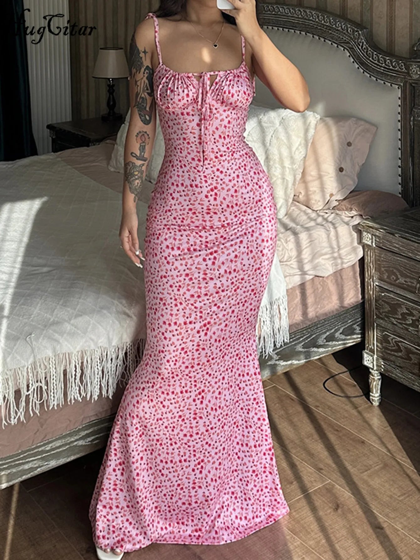 Hugcitar Women's Floral Dress