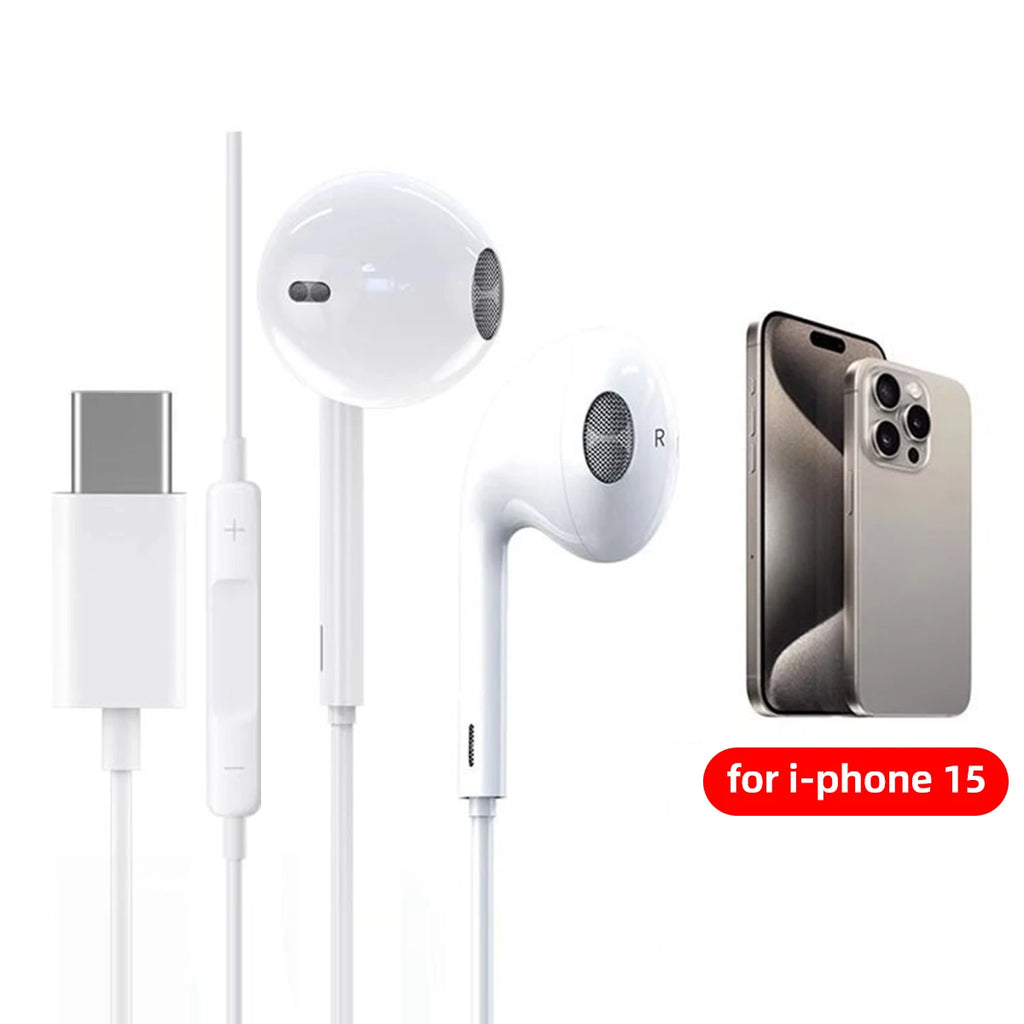 USB-C Wired Earphones for iPhone