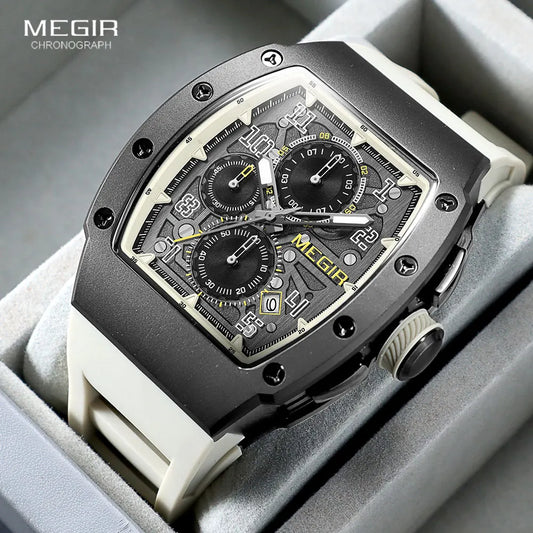 Megir 316 Men's Stainless Steel Quartz Chronograph Watch