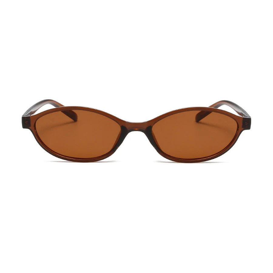 Trendy Retro Oval Cat Eye Sunglasses