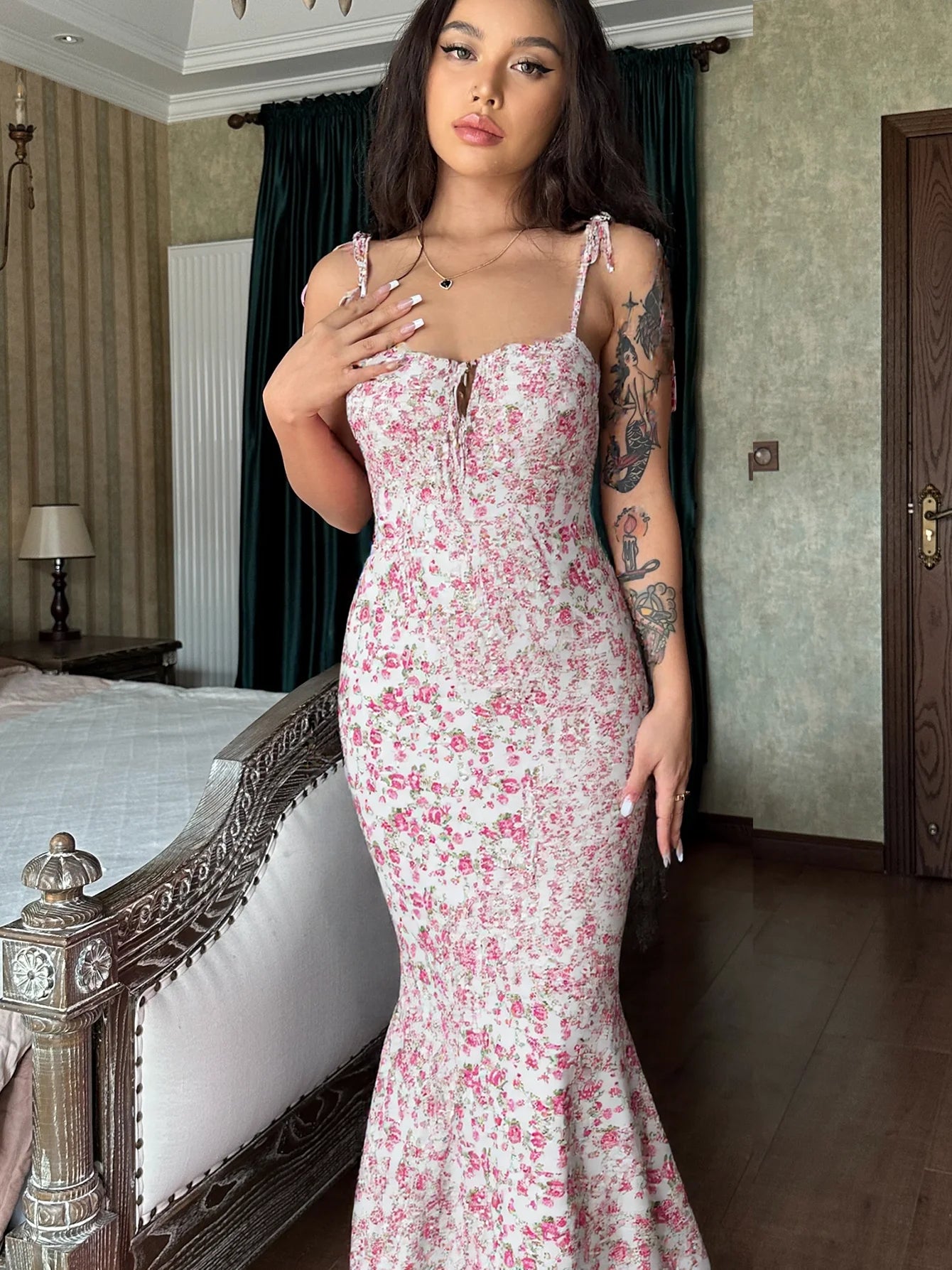 Hugcitar Women's Floral Dress