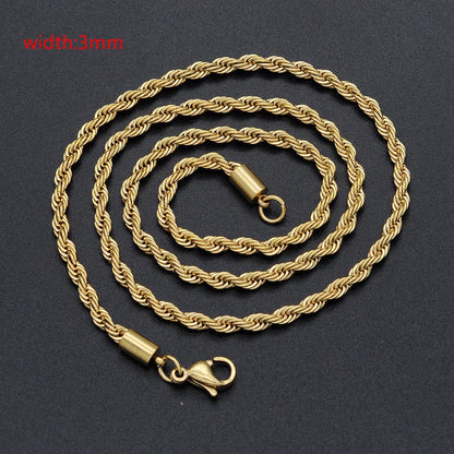 Men Classic Rope Chain