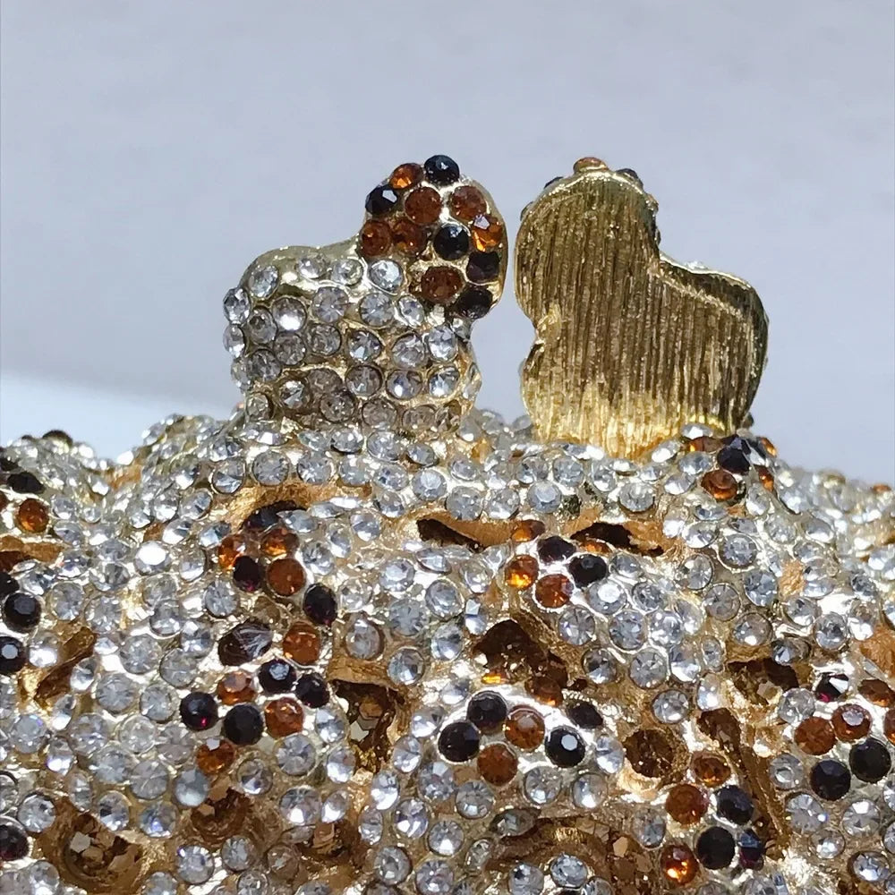 Elegant Crystal Popcorn Clutch Bags for Womens Clutches