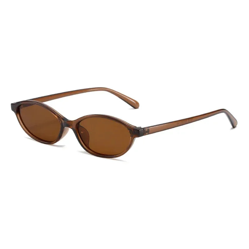 Trendy Retro Oval Cat Eye Sunglasses
