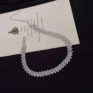 Rhinestone Choker Necklace for Women – Personalized Wedding & Party Jewelry