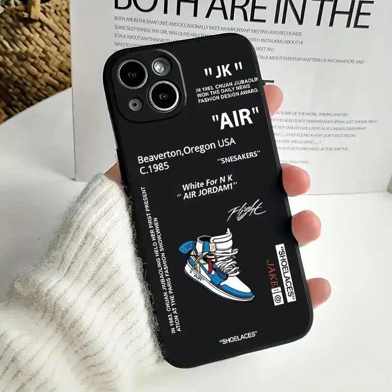 iPhone cases Waterproof Soft Case Black White Air