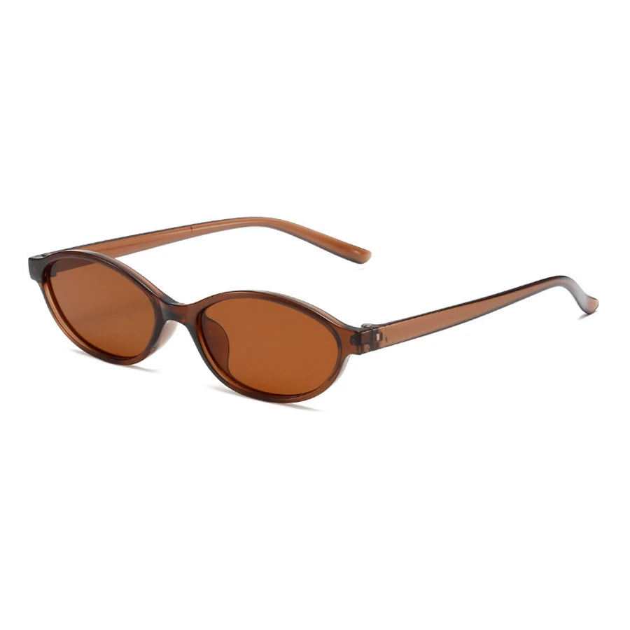 Trendy Retro Oval Cat Eye Sunglasses