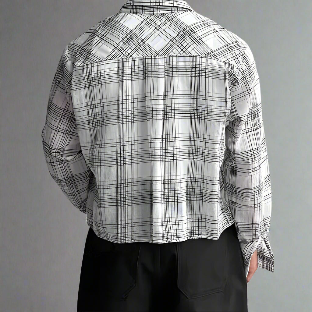 INCERUN Plaid Men's LS Shirt