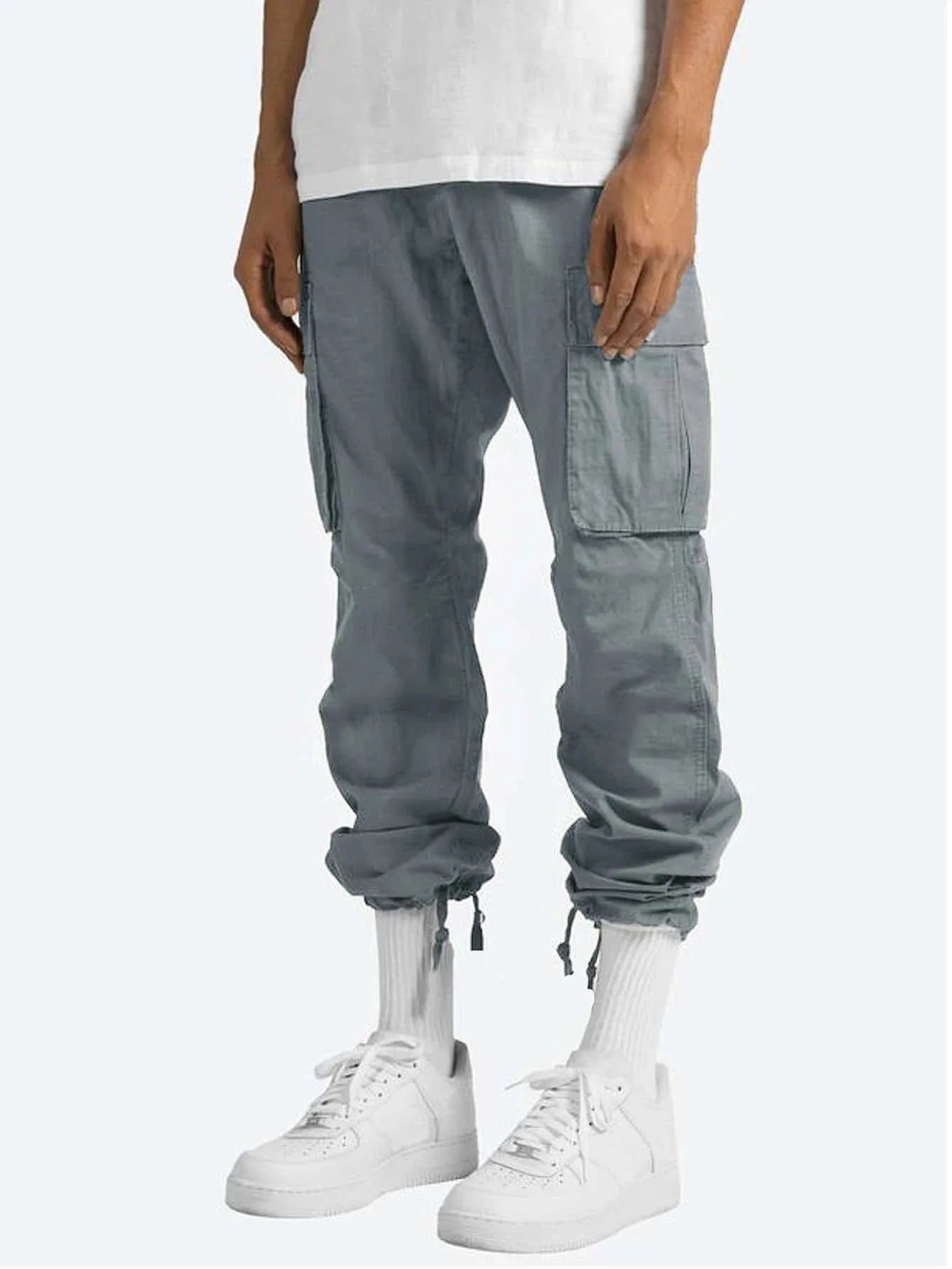 new men's cargo pants drawstring