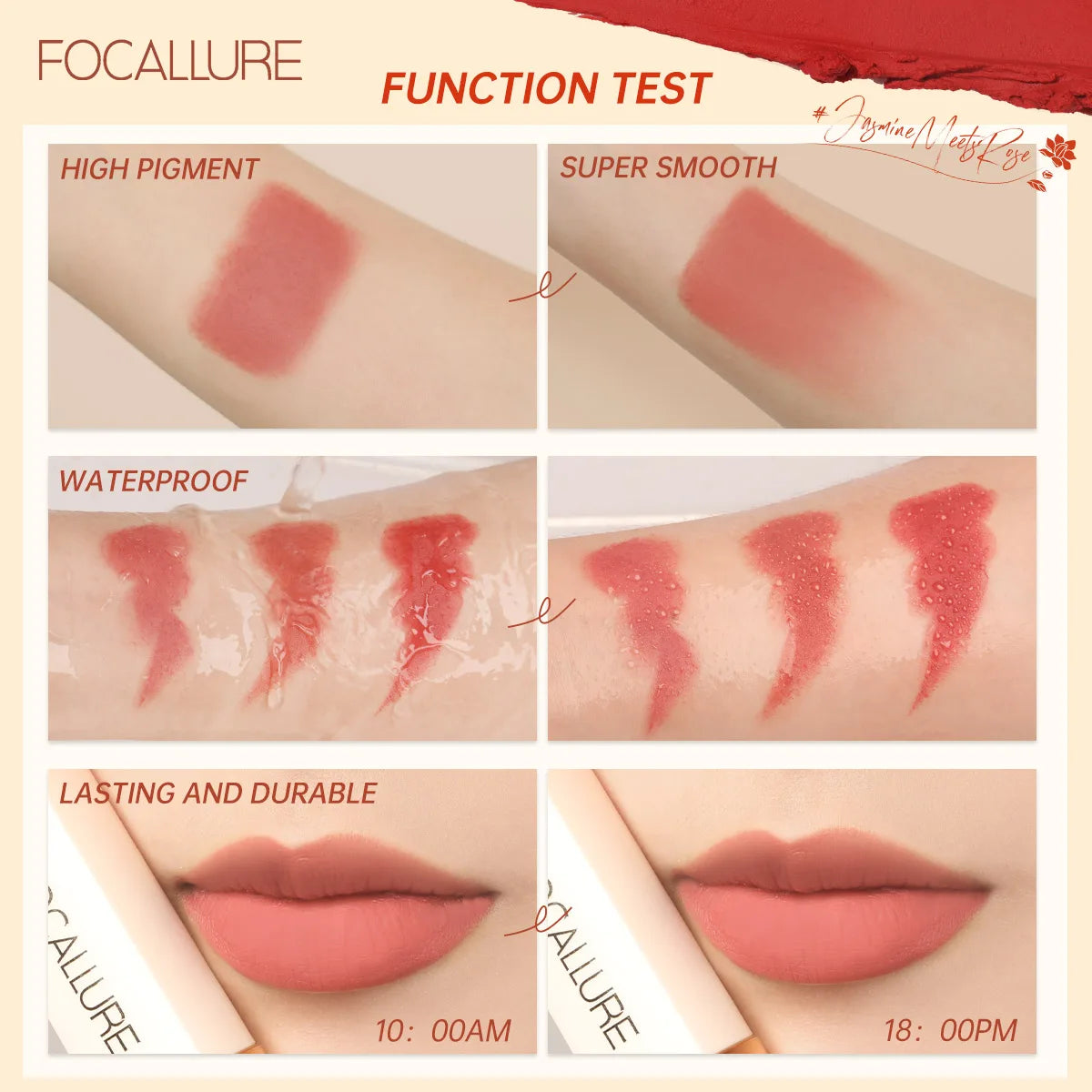 FOCALLURE Matte Lipstick Waterproof Lip Balm
