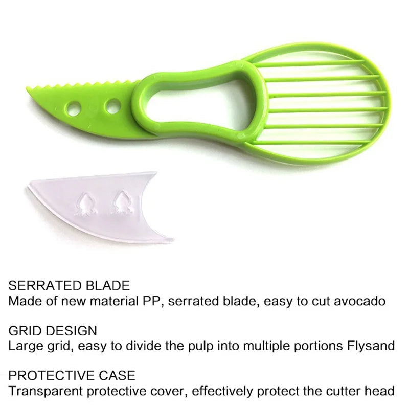 Avocado Slicer & Corer - 3-in-1 Fruit Peeler & Cutter Tool