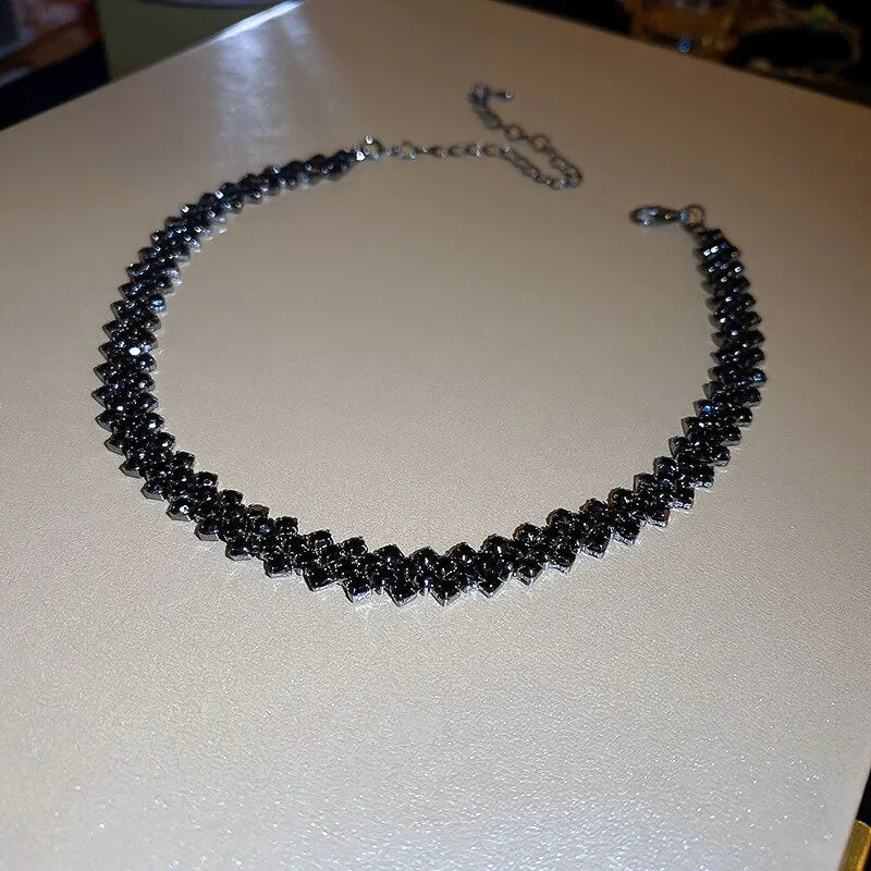 Rhinestone Choker Necklace for Women – Personalized Wedding & Party Jewelry