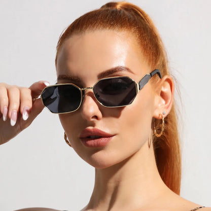 Retro Metal UV400 Sunglasses for Women