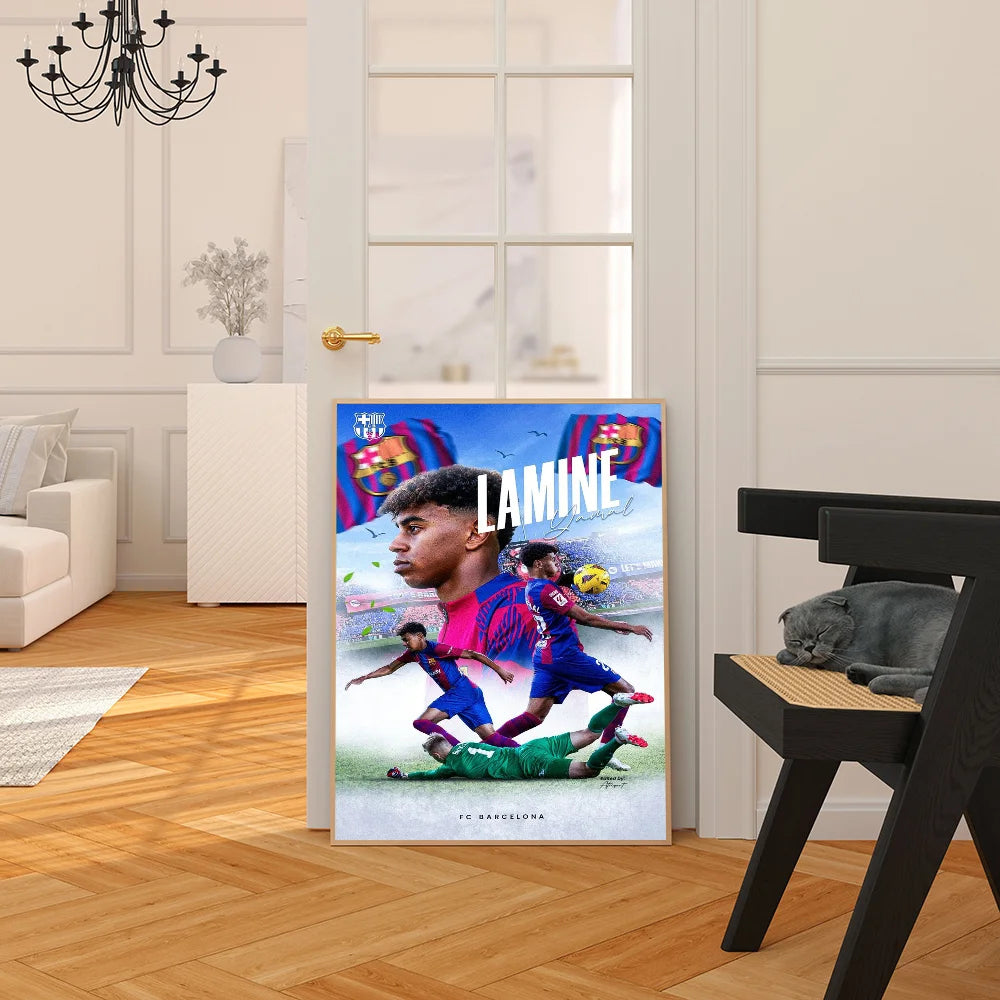 Lamine Yamal: Next-Gen Football Star Poster