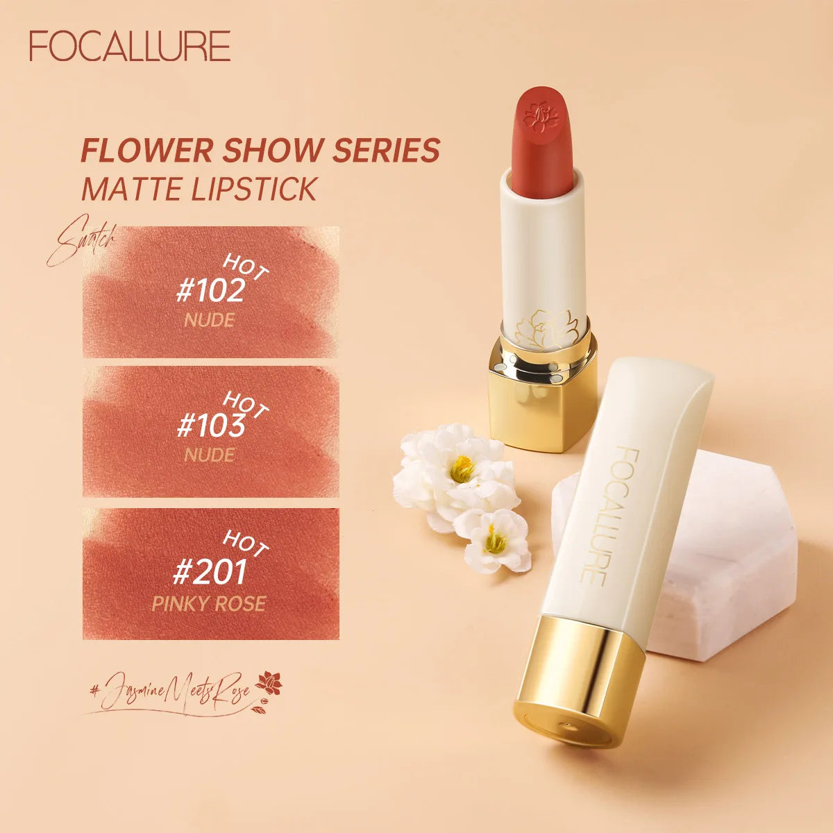 FOCALLURE Matte Lipstick Waterproof Lip Balm