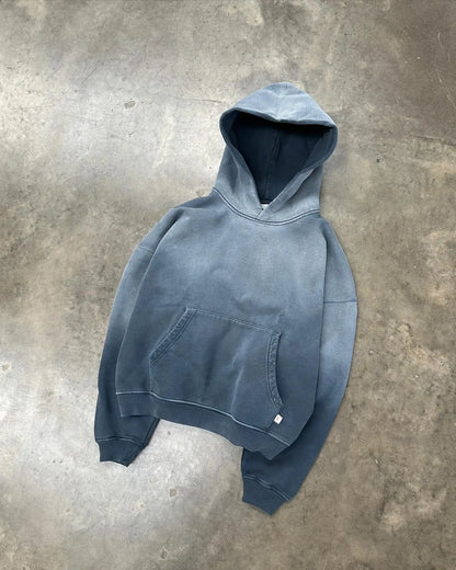 Men's Blue Gradient Zipper Hoodies