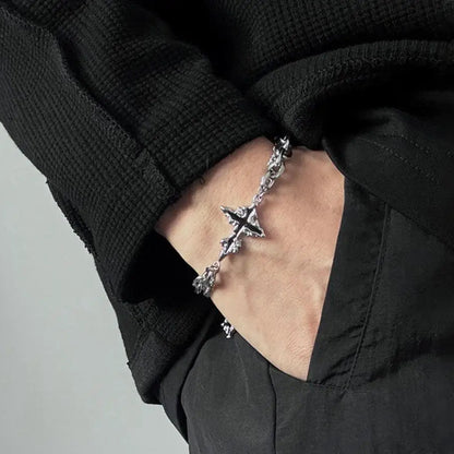 Men's Cross Flame Bracelet