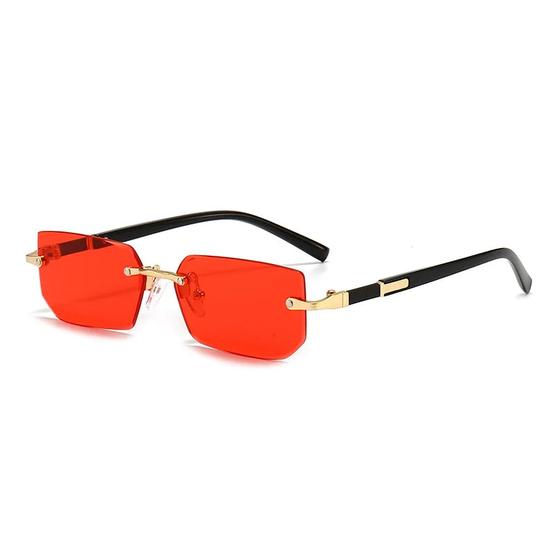 Rimless Square Sunglasses for Women - Trendy Summer Shades