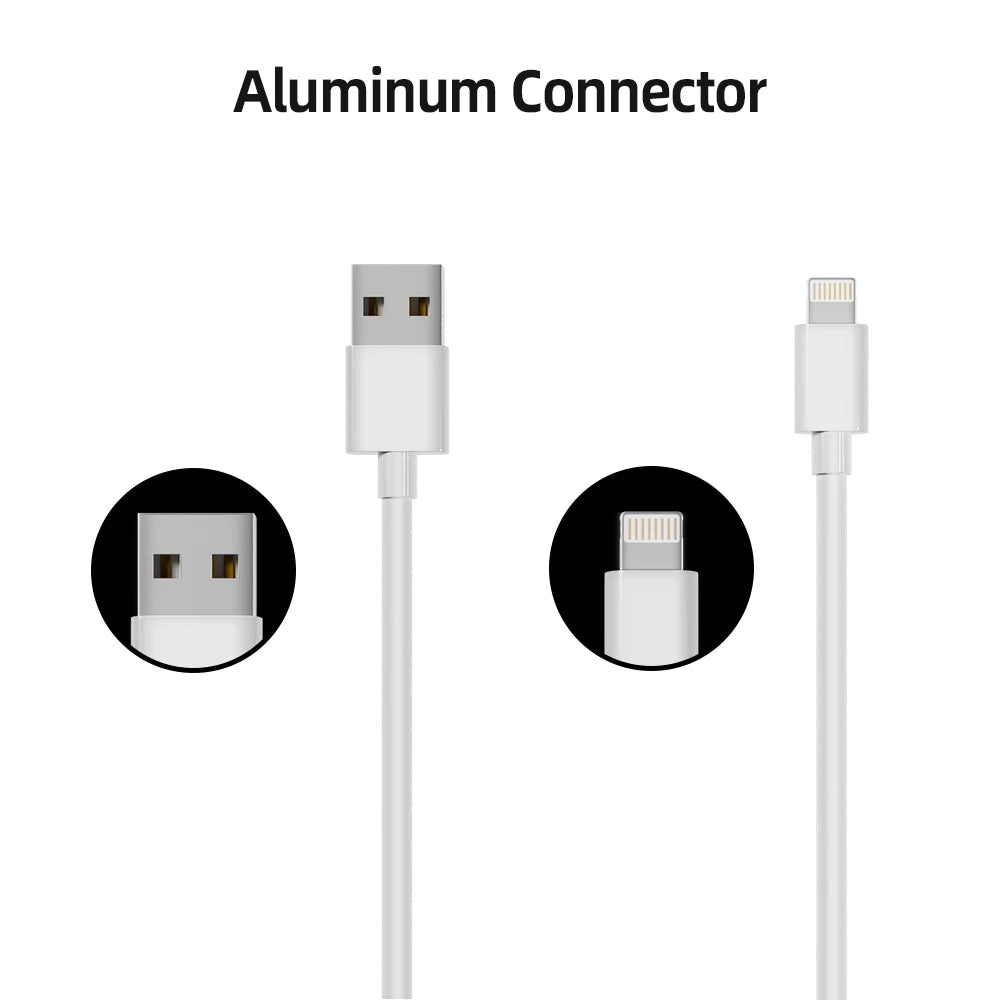 6 Pack 6ft iPhone Fast Charge Cords