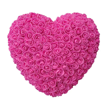 18cm Red PE Rose Heart Gift for Girlfriends - Ideal for Valentine's Day, Weddings, and Birthdays.